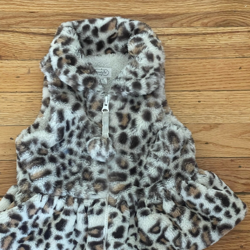 Mud pie leopard vest